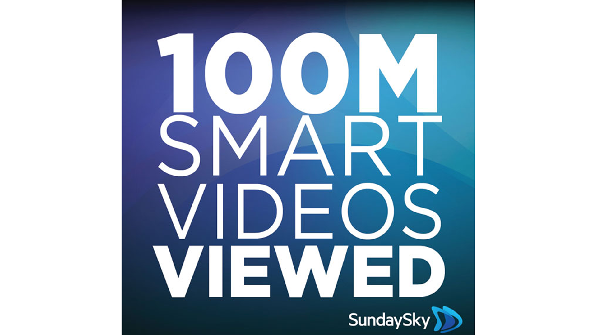 SundaySky Hits a Major Milestone: 100 Million SmartVideos Viewed